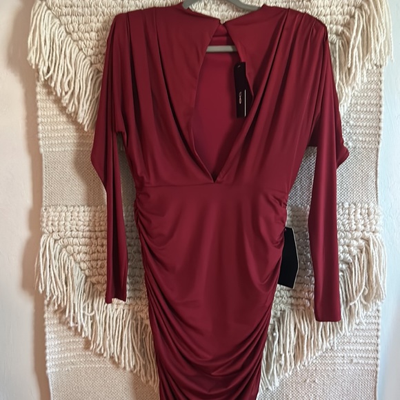 Bebe Ruched Dress - Picture 2 of 4